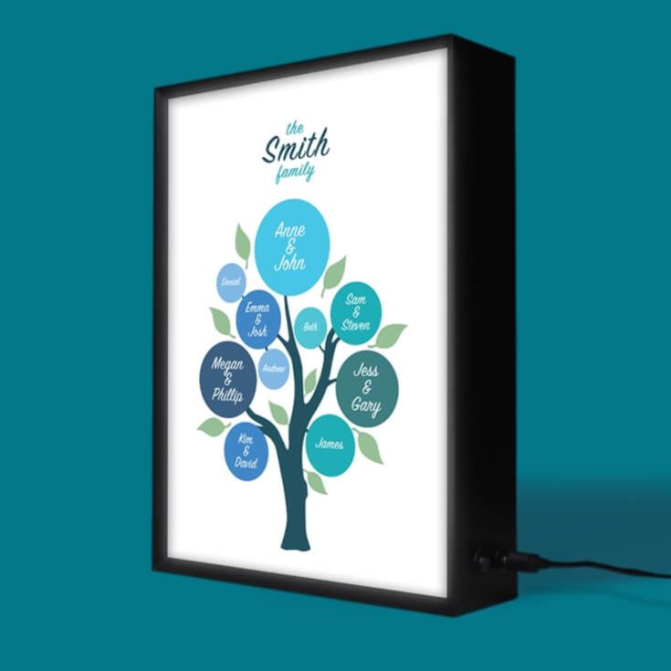 Personalised Family Tree Lightbox product image