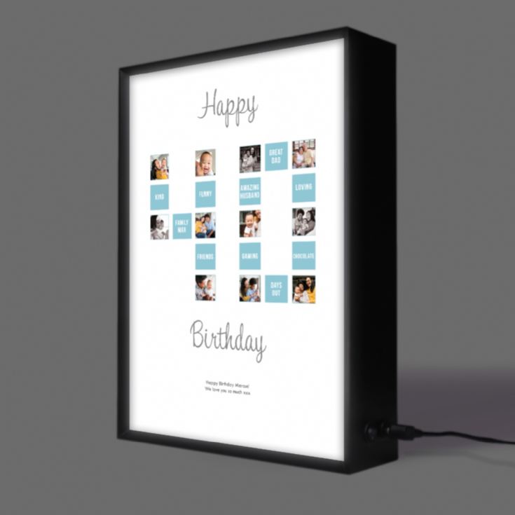 Personalised 40th Special Birthday Light Box product image