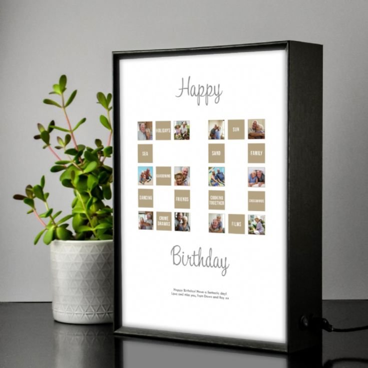 Personalised 60th Special Birthday Light Box product image