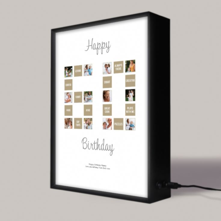 Personalised 60th Special Birthday Light Box product image