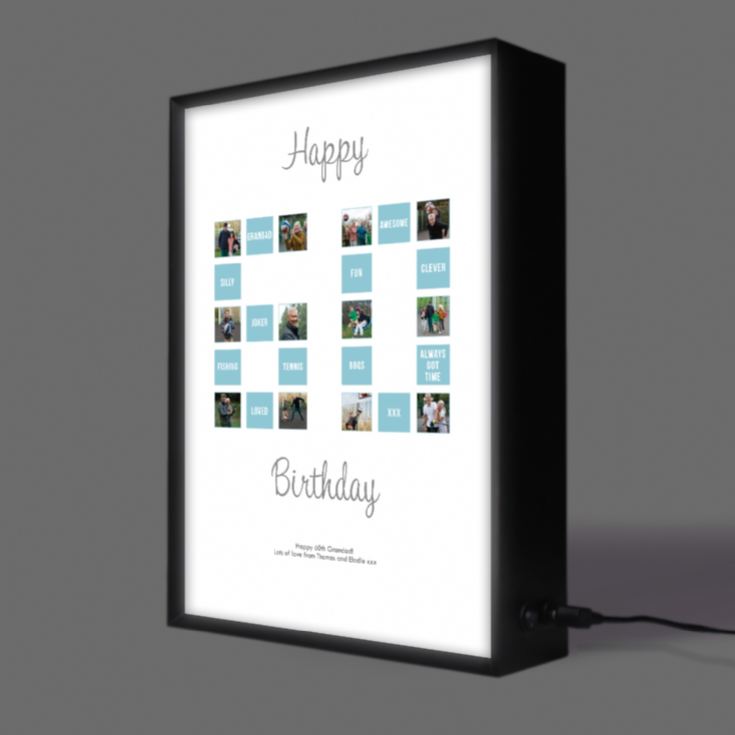 Personalised 60th Special Birthday Light Box product image
