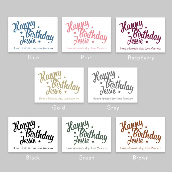 Personalised Happy Birthday Teddy Bear product image