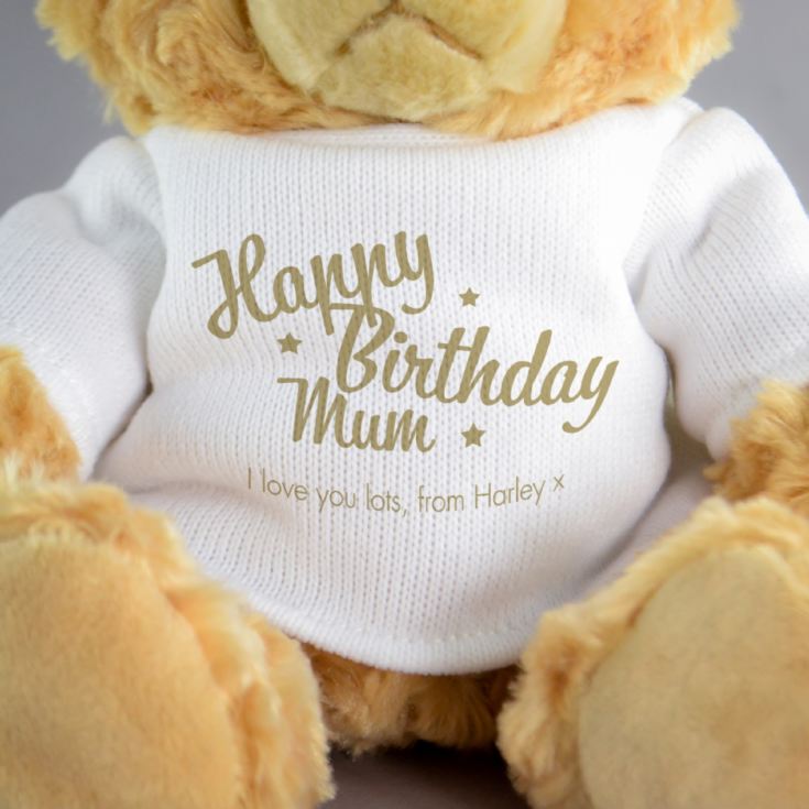 Personalised Happy Birthday Teddy Bear product image