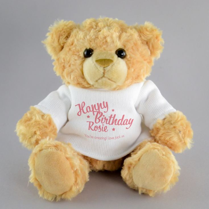 Personalised Happy Birthday Teddy Bear product image