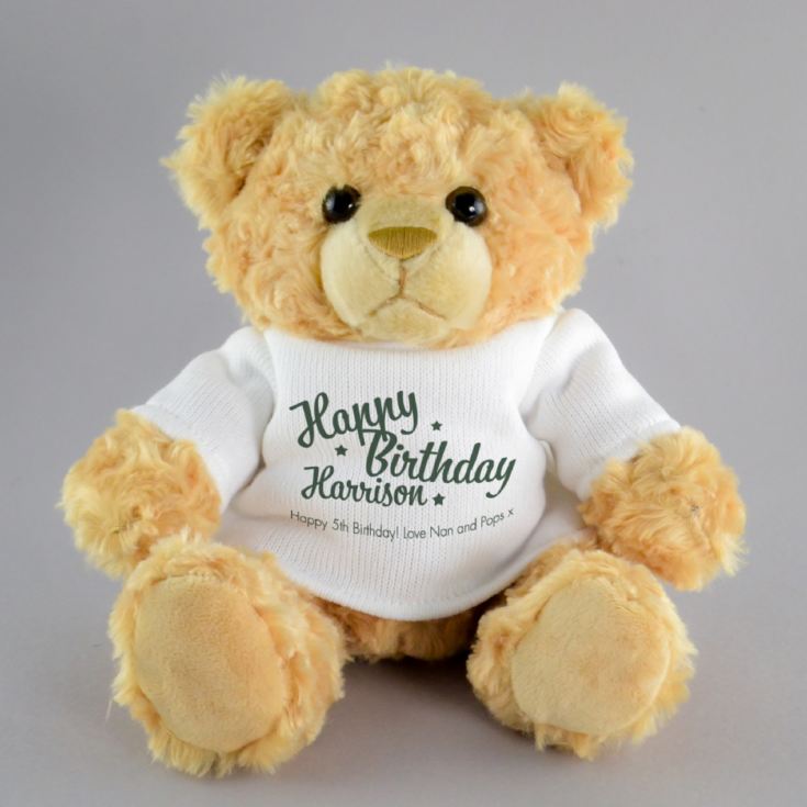 Personalised Happy Birthday Teddy Bear product image