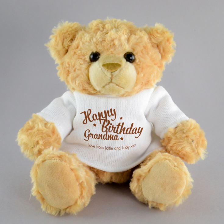 Personalised Happy Birthday Teddy Bear product image