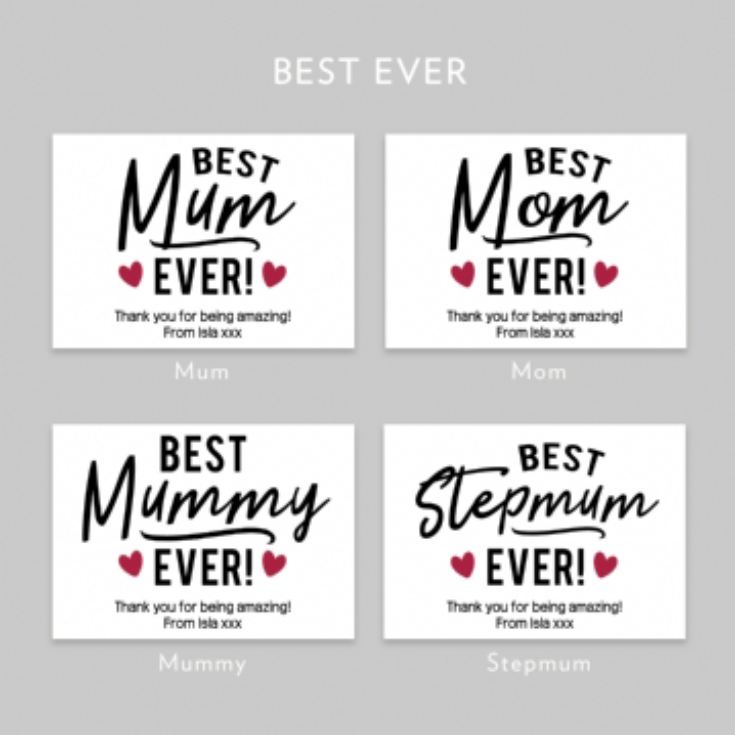 Personalised Best Mum Ever Teddy Bear product image