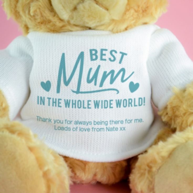 Personalised Best Mum Ever Teddy Bear product image