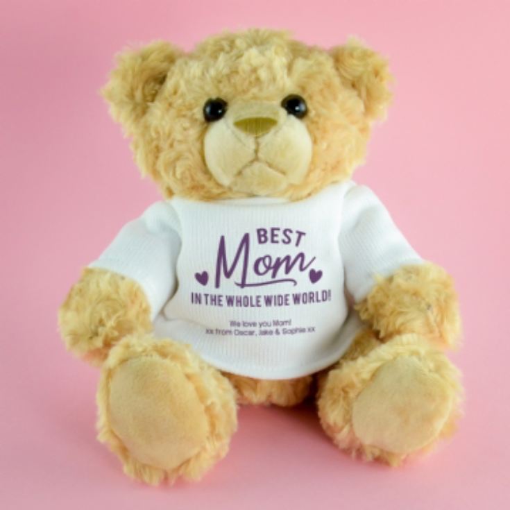 Personalised Best Mum Ever Teddy Bear product image