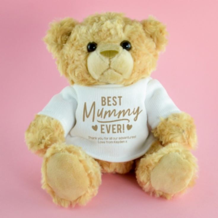 Personalised Best Mum Ever Teddy Bear product image