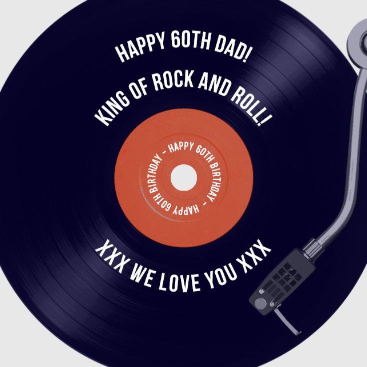 Personalised 60th Birthday Retro Record Mug product image