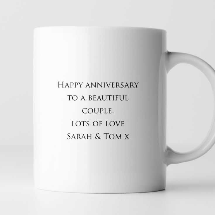 Pair of Personalised Sapphire Anniversary Mugs product image