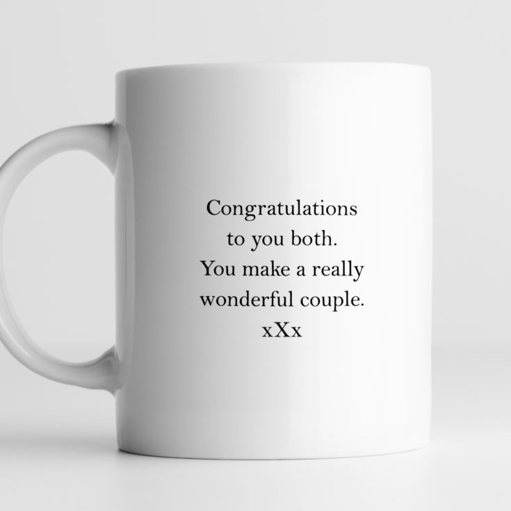 Personalised You're Engaged Heart Design Pair Of Mugs product image