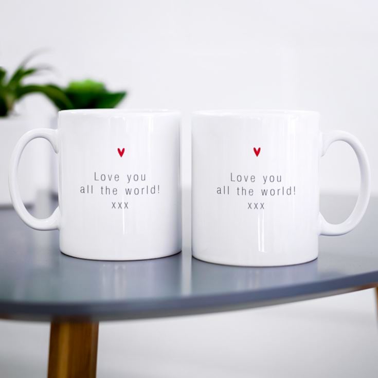 Personalised Hubby & Wifey Pair Of Mugs product image