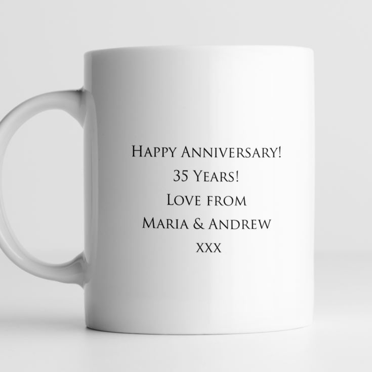 Personalised Coral Anniversary Mugs The Gift Experience