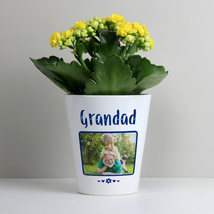 Personalised Grandad Photo Plant Pot product image