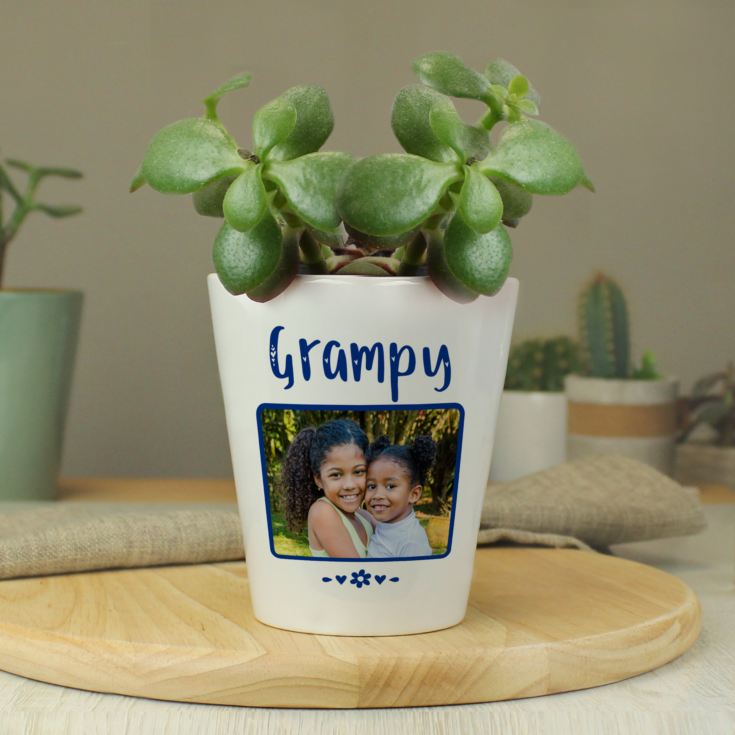 Personalised Grandad Photo Plant Pot product image