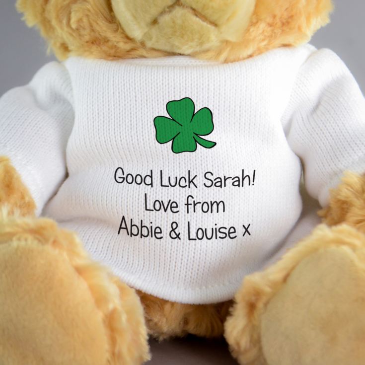 Personalised Good Luck Teddy Bear product image