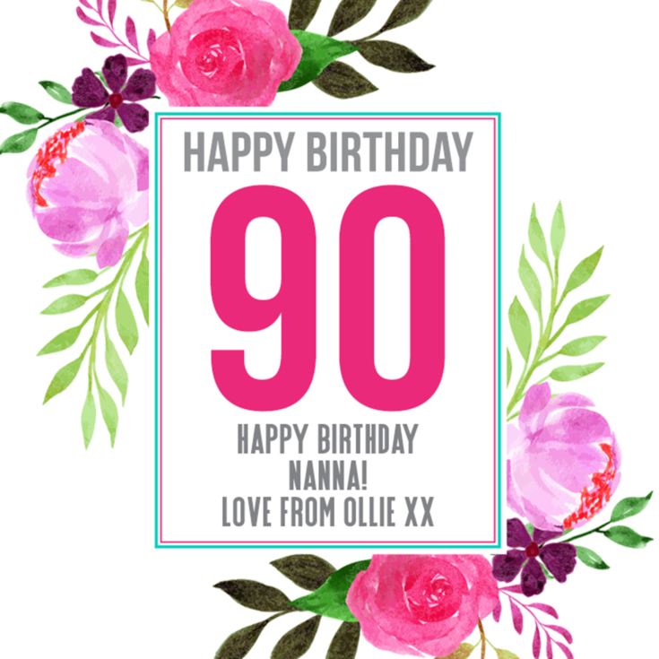 Personalised 90th Birthday Plant Pot product image