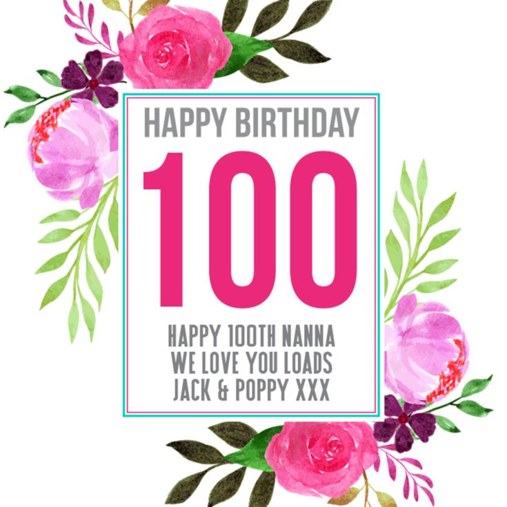 Personalised 100th Birthday Plant Pot product image