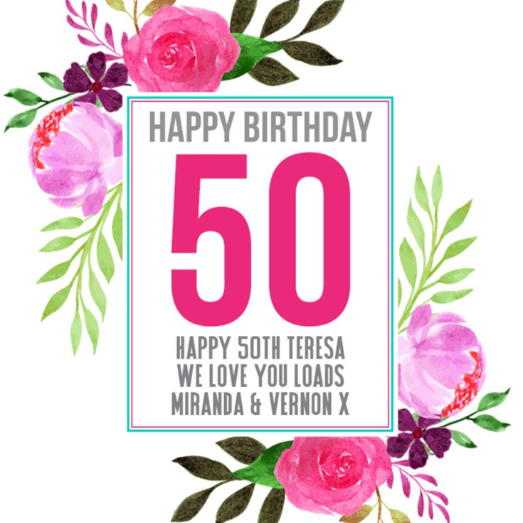 Personalised 50th Birthday Plant Pot product image