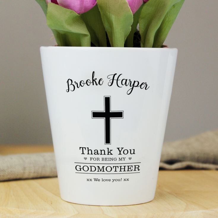 Personalised Godmother Plant Pot product image