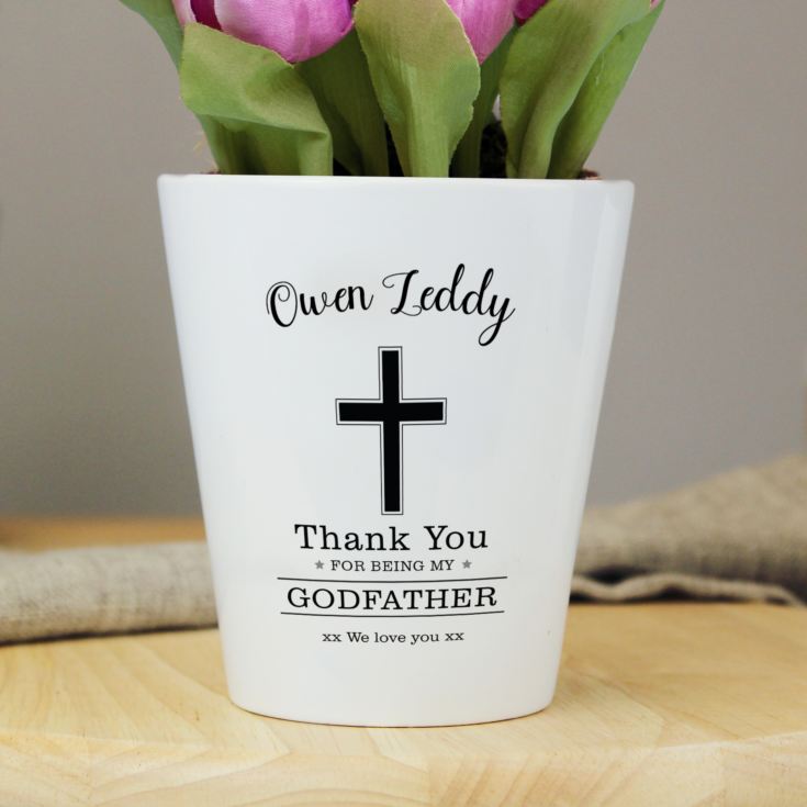 Personalised Godfather Plant Pot product image