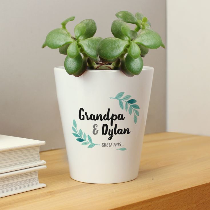 Grandpa & Me Grew This Personalised Plant Pot product image