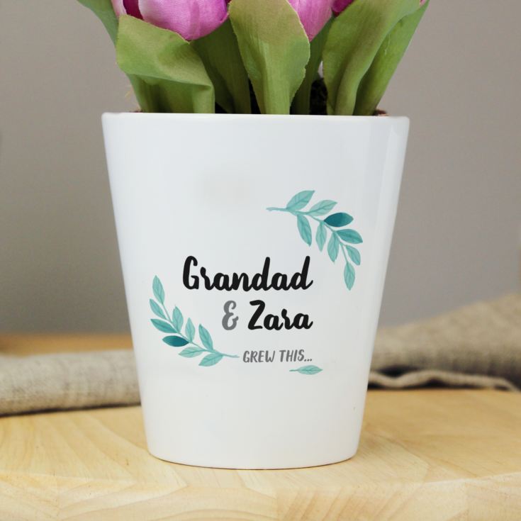 Grandpa & Me Grew This Personalised Plant Pot product image