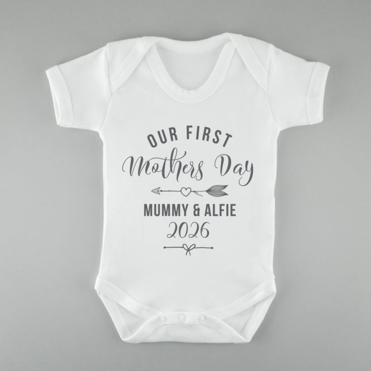 Personalised Our First Mother's Day Baby Grow product image