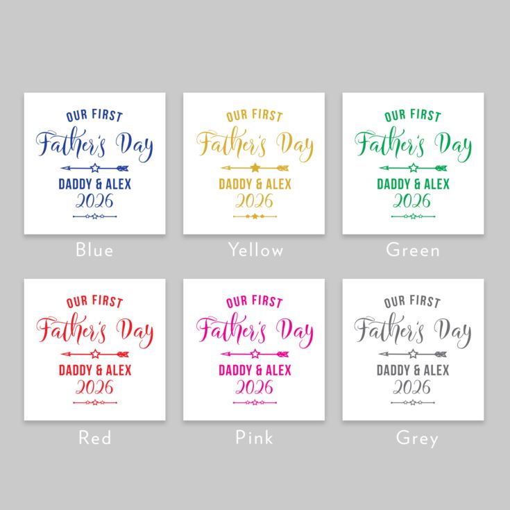 Personalised Our First Father's Day Baby Grow product image