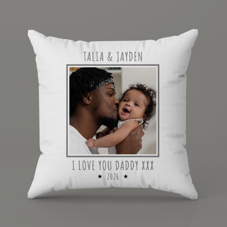 Personalised Our 1st Father's Day Photo Upload Cushion product image