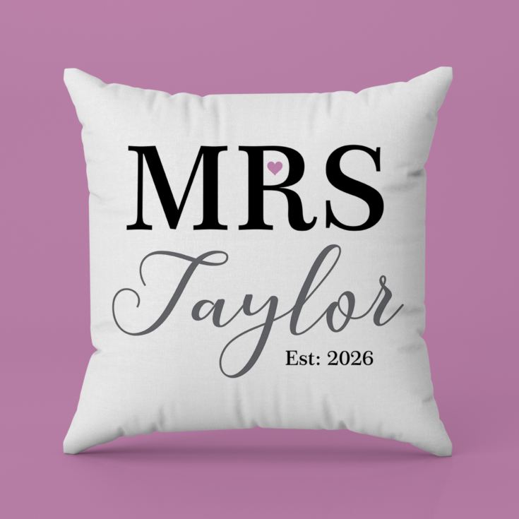 Personalised Pair Of Mr & Mrs Cushions product image