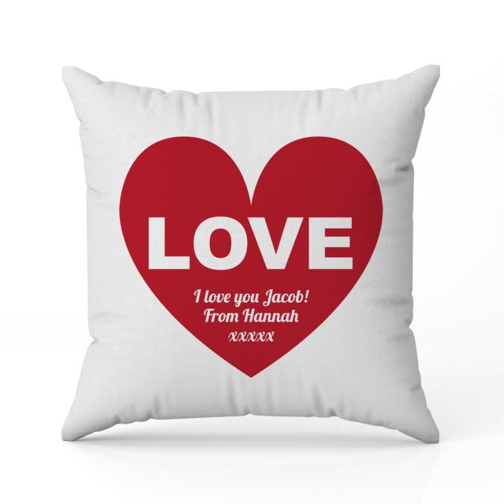 Personalised Love Cushion product image