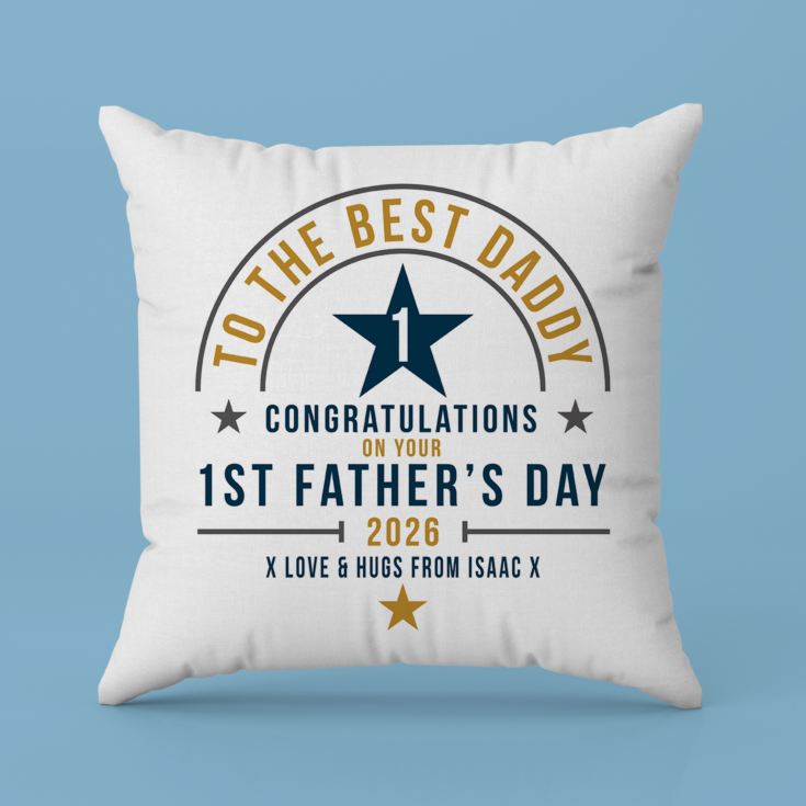 Personalised First Father's Day Cushion product image