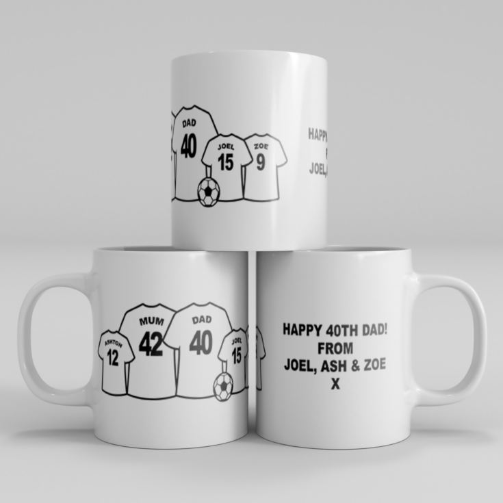 Personalised Football Family Mug product image
