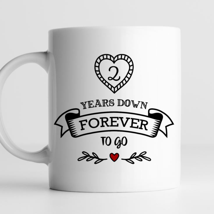 Personalised 2 Years Down Forever to Go Mug product image