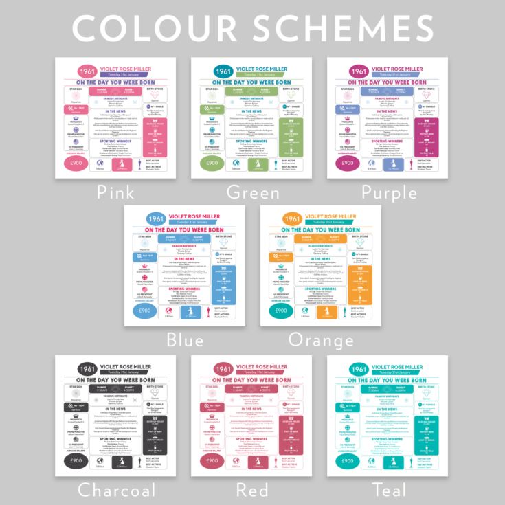 Personalised The Day You Were Born - 65th Birthday Cushion product image