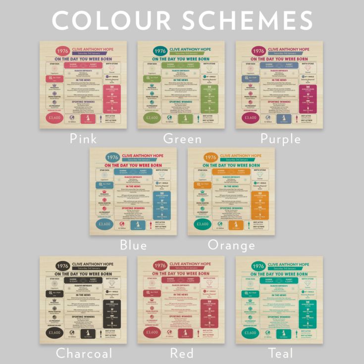 Personalised The Day You Were Born - 50th Birthday Keepsake Box product image