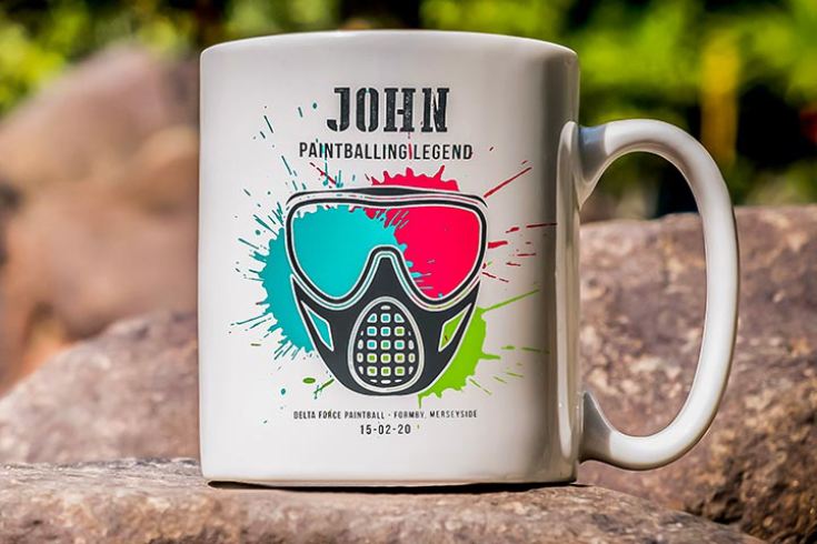 Paintball for Two and 2 Personalised Mugs product image