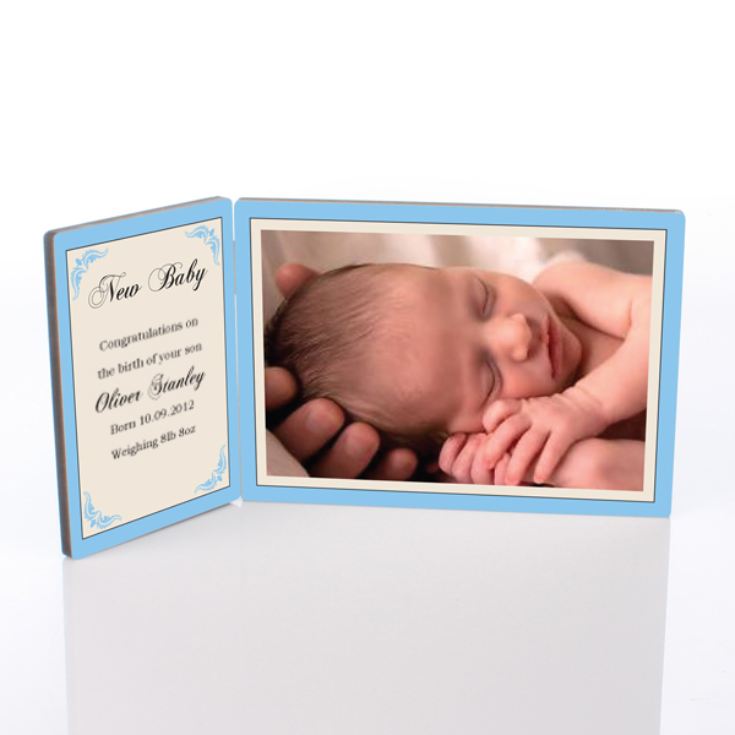 New Baby Photo Message Plaque product image
