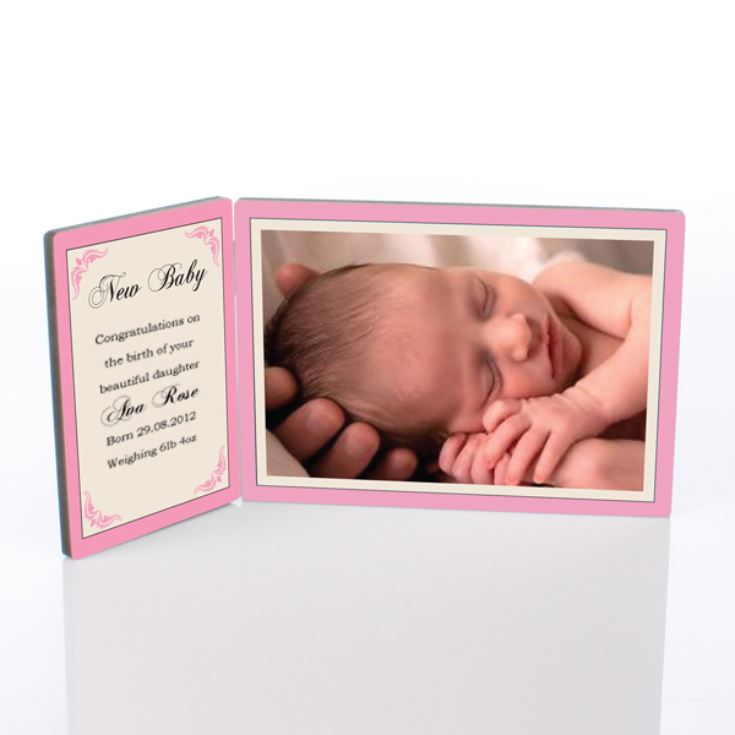 New Baby Photo Message Plaque product image