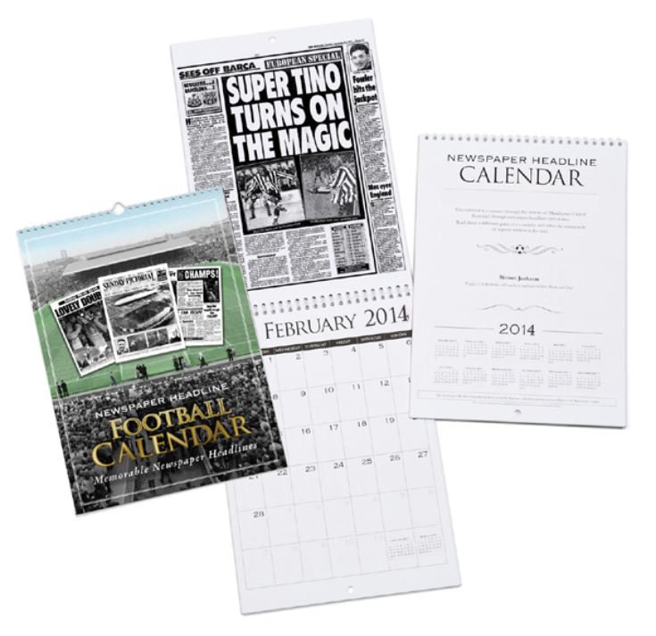 Personalised Football Team Calendar The Gift Experience