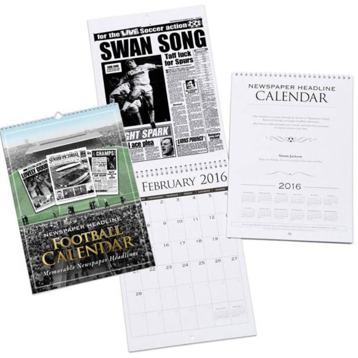 Personalised Swansea City Calendar The Gift Experience