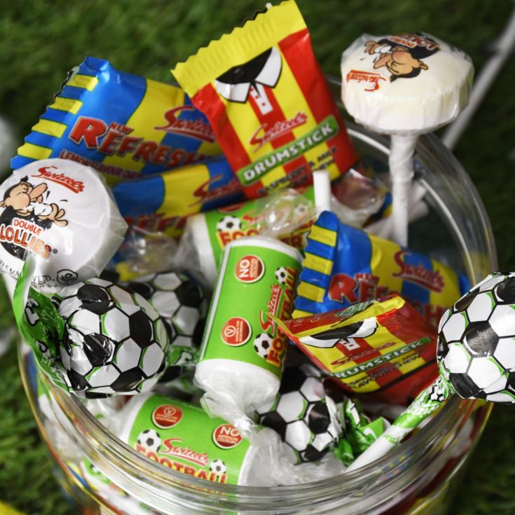 Personalised Football Sweet Jar - Small product image