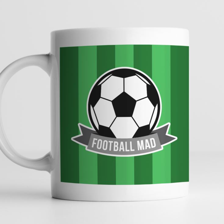 Personalised Football Mad Ceramic Mug product image