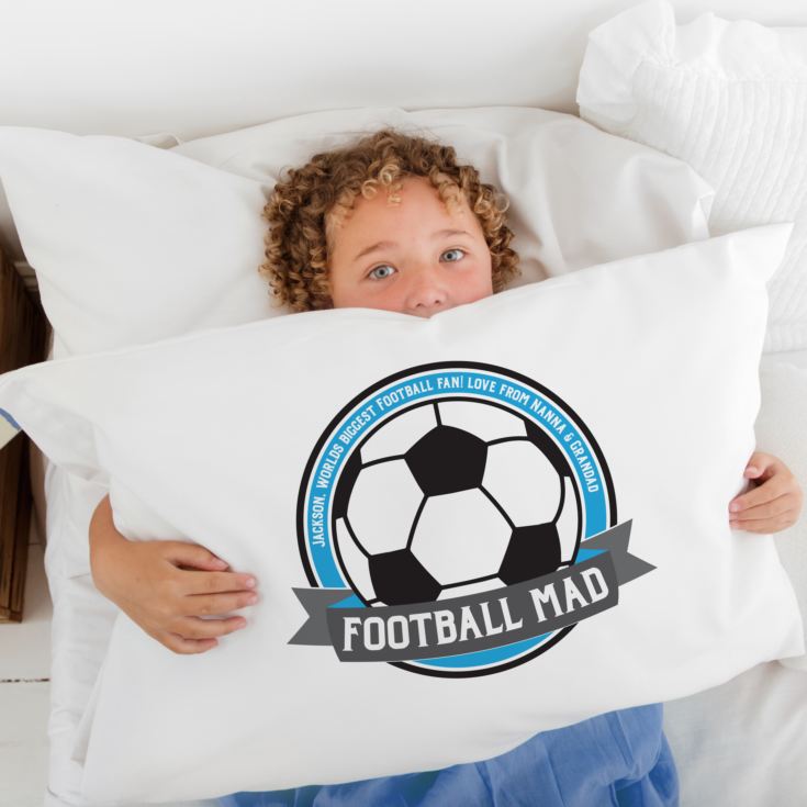 Personalised Football Mad Pillowcase product image