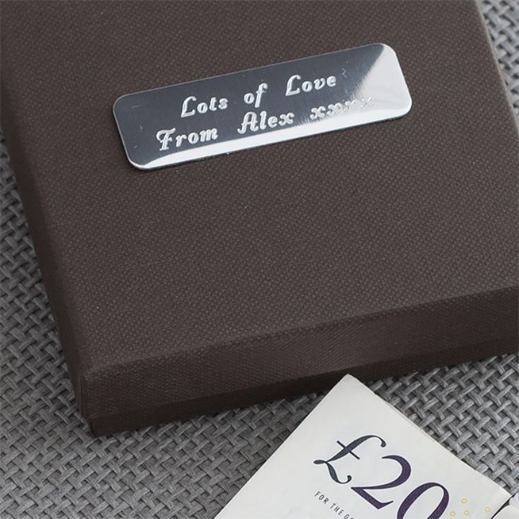 Engraved Football Money Clip in Personalised Gift Box product image