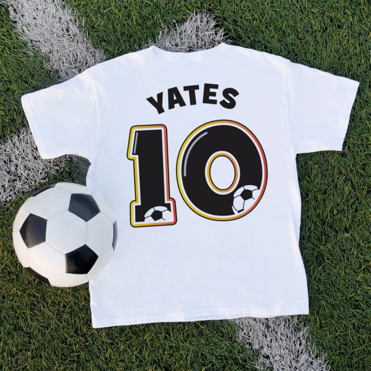 Personalised Children's Football Number T-Shirt product image