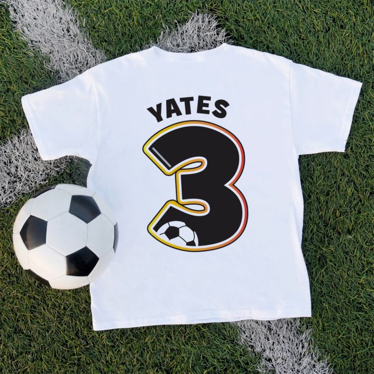 Personalised Children's Football Number T-Shirt product image